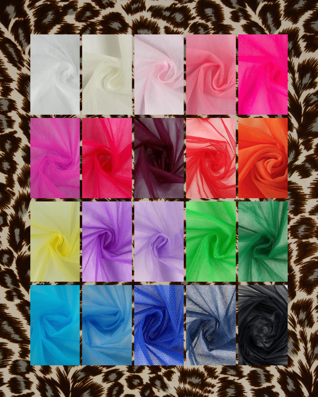 The VIRAL Leopard Print Ruffle Trim Veil
